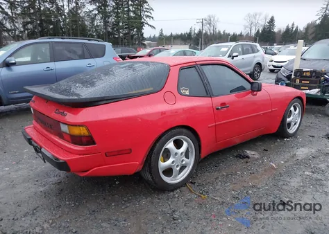 1986 Porsche 944 из США, поврежденный, VIN WP0AA0953GN156076
